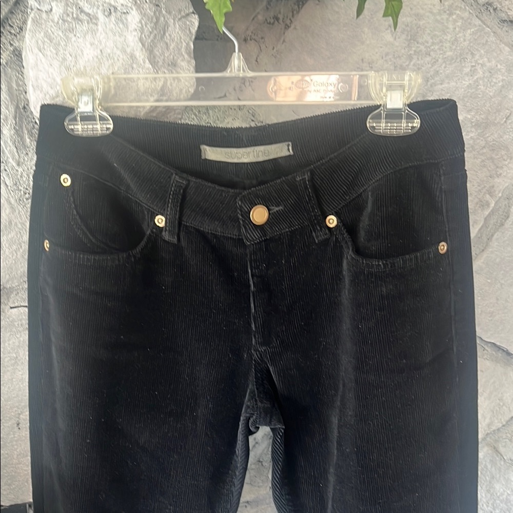Superfine Black Corduroy Flare Pants